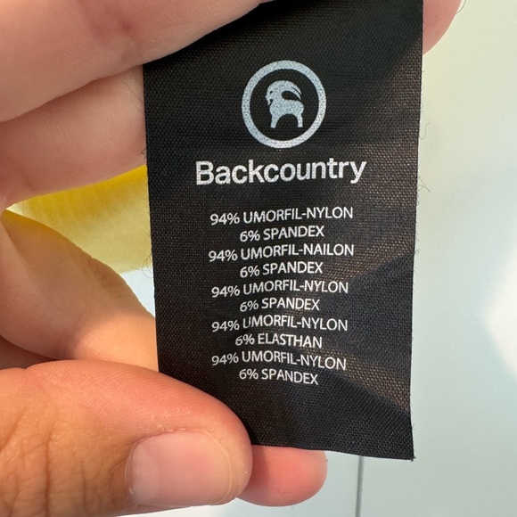 Backcountry Stoic Daily Fitted T-shirt Ribbed Butter Yellow Cropped Size XSmall - Picture 5 of 5